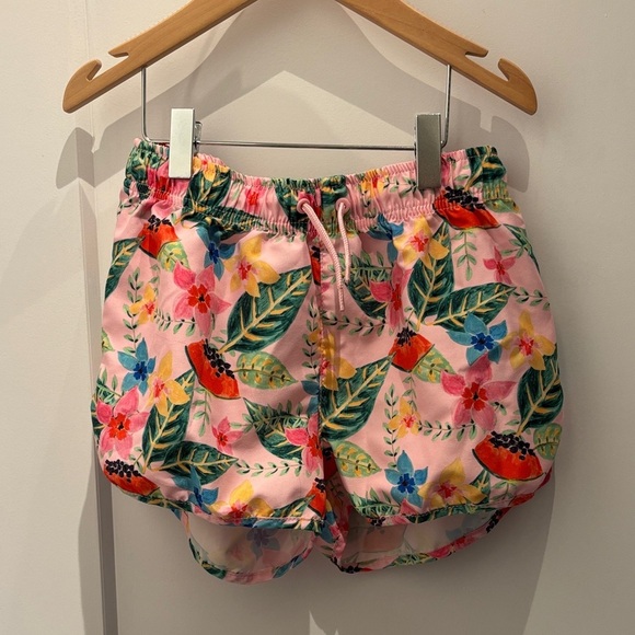 Zara Other - Zara Kids Floral Print Shorts - Pink and Green